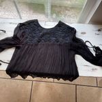 Free People  embroidered and beaded long sleeve top Photo 11