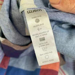 Warm Red And Blue Plaid Off The Shoulder Mini Swing‎ Dress Size 2 Photo 8