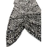 Vicente Camuto Size XS Womens Leopard Print Ruched Sleeveless Stretchy Fabric Black Photo 2