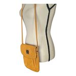 Tignanello Mustard Leather Crossbody Handbag. Yellow Photo 5