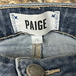 Paige  Verdugo Crop Skinny Jeans Distressed Women’s Stretch Denim Blue Size 28 Photo 5