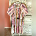 Style & Co  bohemian earthy stripped tasseled relaxed casual beachy dress NWT XL Photo 1