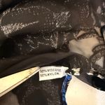 Source Unknown Sheer Floral Kimono Blue Black‎ Burnout  Shawl Whimsey Goth Open Front Evening Photo 4