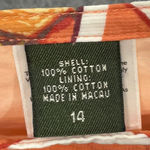 Eddie Bauer Vintage  Travel PostCard Tropical Hawaii Italy Swing Skirt Size 14 Photo 4