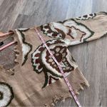 Storia  distressed paisley‎ print v neck sweater Women’s Size M Photo 4