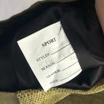 ST. JOHN Sport by Marie Gray Cactus Multi Suede Leather Jacket Medium Green Photo 3