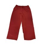 French Laundry Womens Size Large Dress Pants Drawstring Pockets Wide Leg Red Photo 3