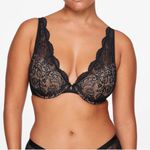 Third Love Black Lace 24/7 Contour Plunge size 32D1/2 Photo 1