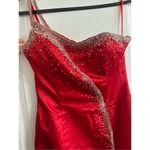 NWT Precious Formals Beaded Sequined Evening Prom Gown Dress Ball Gown Sz 10 Red Photo 4