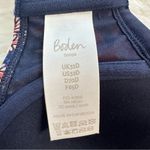 Navy Red Pineapple Floral Print Molded Cup Bikini Top, 32D Blue Size undefined Photo 5