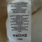 Anthropologie  Nina Velvet Sweater Ivory Scrolls Women's Size‎ XL Photo 7