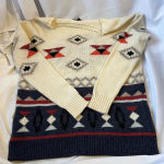 American Eagle  Aztec wool‎ sweater Photo 2