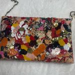 NWT Anthropologie Sparkled Beaded Flora Clutch Purse in Rose/Tyrie w Chain Strap Pink Photo 2
