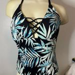 Apt. 9  Women's One Piece Leaf Print Swim Suit Size L Photo 2
