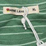Marine layer  Tank Womens XL Green Lydia Textured Stripe Top Jade Sheen‎ Photo 6