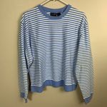 Croft & Barrow Vintage Y2K Striped Long Sleeve Sweatshirt Women Medium Oversized Photo 2