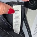 Alo Yoga Black White Striped High Waist Leggings Athleisure Workout Womens S Photo 1