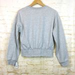 Disney Alice in Wonderland Sweatshirt Women L Gray Floral Graphic Crew Pullover Photo 5