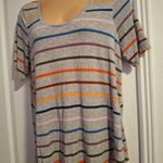 Maurice's  24/7 Sz 1X Striped Multicolor Women's Top Photo 3
