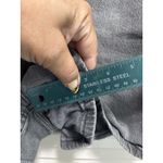 Riveted Denim Jean Shorts Gray Med‎ Wash Size 12M High Rise Zip Pockets Photo 2