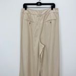 Madewell The Harlow Wide Leg Pant Linen Twill Harvest Moon Beige US 12 NWT Photo 11
