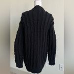 IRO  Small Black thick 100% Merino WOOL knit  Women's long  Cardigan $795 Photo 5