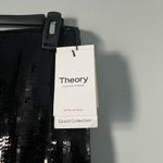 Theory  black high slit fluid sequin skirt size 0 NWT Photo 8