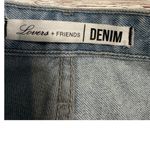 Lovers + Friends  Jack Liberty High Rise Shorts Jorts Distressed 27 Denim Stars Photo 2