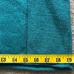 Sundance Teal Button-Accent Henley Knit Sweater Silk Blend Autumn Women’s M Photo 3