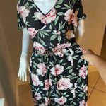 New Women’s Black Floral Dress size XL for size 14 Photo 0