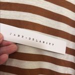 Jane and Delancey Brown and White Dolman Sleeve T-Shirt Photo 2