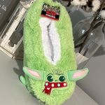 Disney Star Wars Mandalorian Slippers Christmas Fuzzy Babba House Shoes Green One Size Photo 0