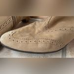 Lulu Guiness tan,suede, embroidered knee boots, leather sole/interior; 40 1/2 Tan Size undefined Photo 2