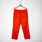 Banana Republic Avery Pants Women’s 8 Orange Linen Cotton Ankle NWT Photo 1