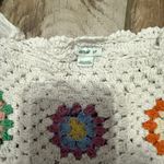 Aerie  Flower Crochet Crop Long Sleeve Top Photo 3