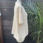 Rip Curl Rip‎ Curl Cream Crochet Collared Button-Up Knit Top XS 100% Cotton NWT Photo 2