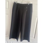 Karl Lagerfeld  Black Wide Leg Sailor Pants‎ Size 12 Career Photo 1
