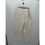 Old Navy  Womens White Wide Leg High Rise Linen Blend Pants Size XL Stretch Pull Photo 1