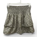 VERO MODA  Multicolor Floral 2 Layer Tiered Smocked Elastic Waist skirt Medium Photo 0