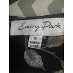 Emory park  Black Yellow Floral Sheer Kimono Cardigan Size Small Photo 2
