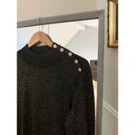 Calvin Klein Long Sleeve Mock Neck Sweater Green Large Photo 1