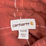 Carhartt Women's Orange Rugged Flex Flannel Shirt Size Small Photo 8