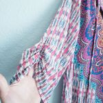 Tolani  Multicolor Bohemian Silk Tassel Tunic Dress Photo 2