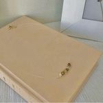 Handmade Brass Pearl Crystal Necklace  “Ygritte” Floating Minimal Classic Boho Photo 2