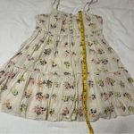 Urban Outfitters  Floral Cream Mini Tiered Babydoll Dress Photo 4