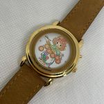 Vintage 90s Valdawn Precious Moments musical Watch 33mm Gold Tone running Photo 1