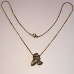 Vintage Boho Floral Pendant Necklace with Green and Purple Accents Photo 4