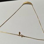 Signed Avon Gold Tone / White 18 Inch Necklace Gatsby Collection Photo 7