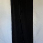 Wide leg black pants elastic waist pockets women's size XS pockets summery style Photo 0