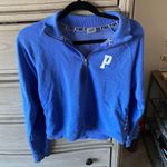 Victoria's Secret PINK Blue Half Zip Up Photo 0